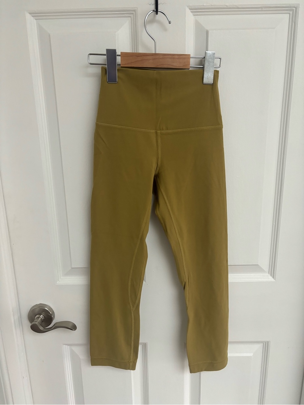 lululemon athletica Mustard Green High-Rise Capris Align Leggings